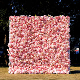 Artificial Pink Peony-Rose Flower Wall Background | AmourBlossom