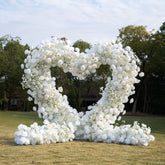 Eternal Swan Heart Artificial Floral Arch | AmourBlossom