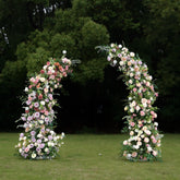 Flower Arch Wedding Backdrop - Realistic 3D Artificial Garden/Boho Style Floral Arch | AmourBlossom