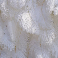 Flower Wall Wedding Backdrop - 8ft x 8ft Realistic 3D Fabric Artificial Feather Flower Wall | Rolling Up Curtain Flower Wall | AmourBlossom