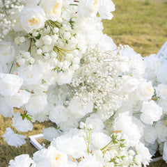 Eternal Swan Heart Artificial Floral Arch | AmourBlossom