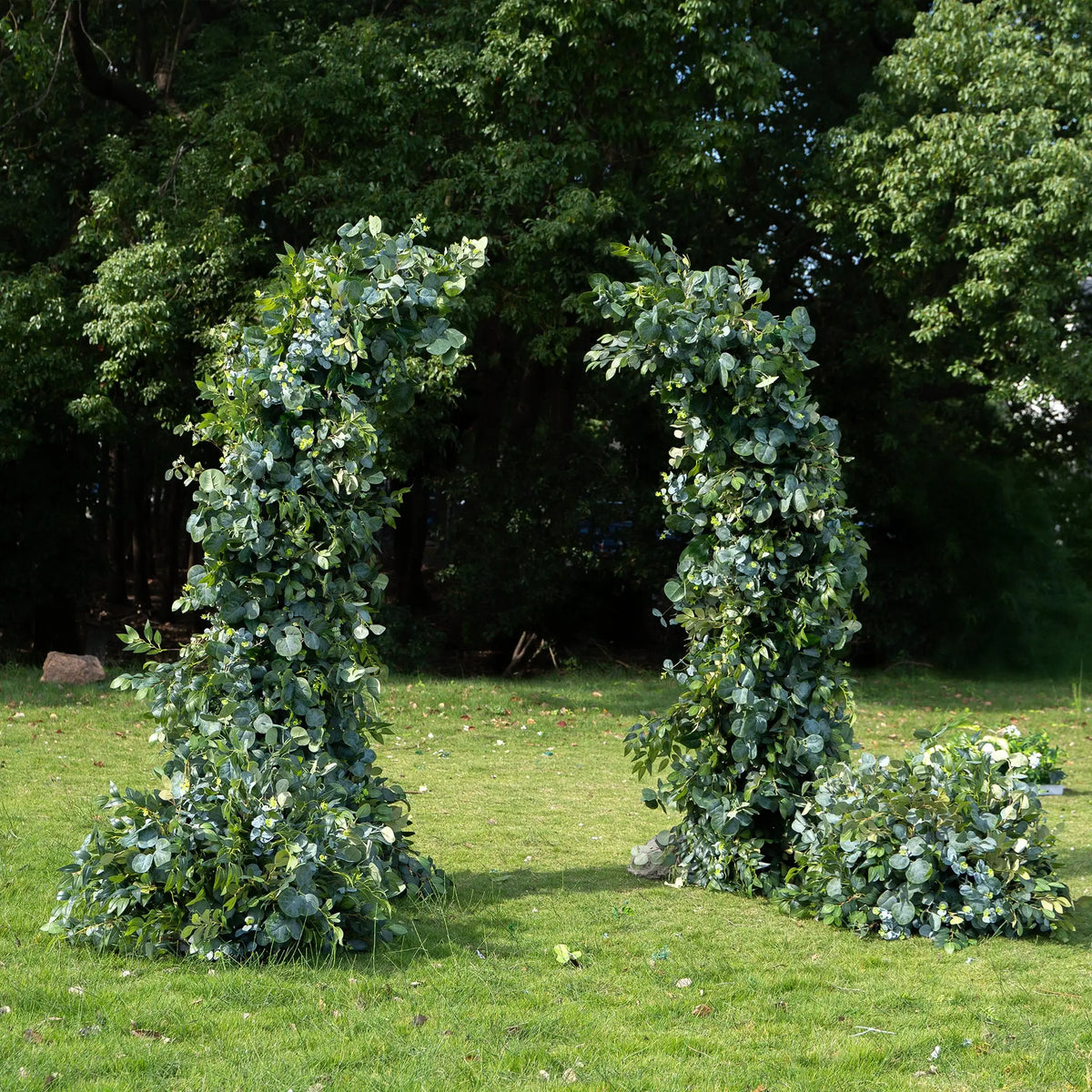 Flower Arch Wedding Backdrop - 3D Artificial Green Floral Arch | AmourBlossom