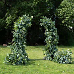 Flower Arch Wedding Backdrop - 3D Artificial Green Floral Arch | AmourBlossom